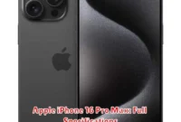 Apple iPhone 16 Pro Max: Full Specifications