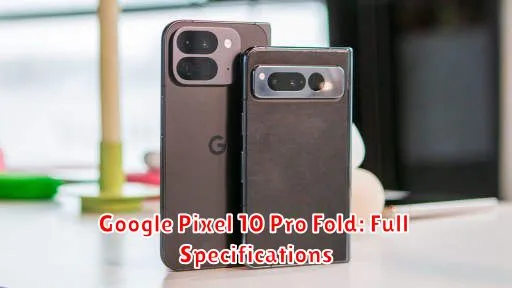 Google Pixel 10 Pro Fold: Full Specifications