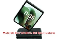 Motorola Razr 60 Ultra: Full Specifications